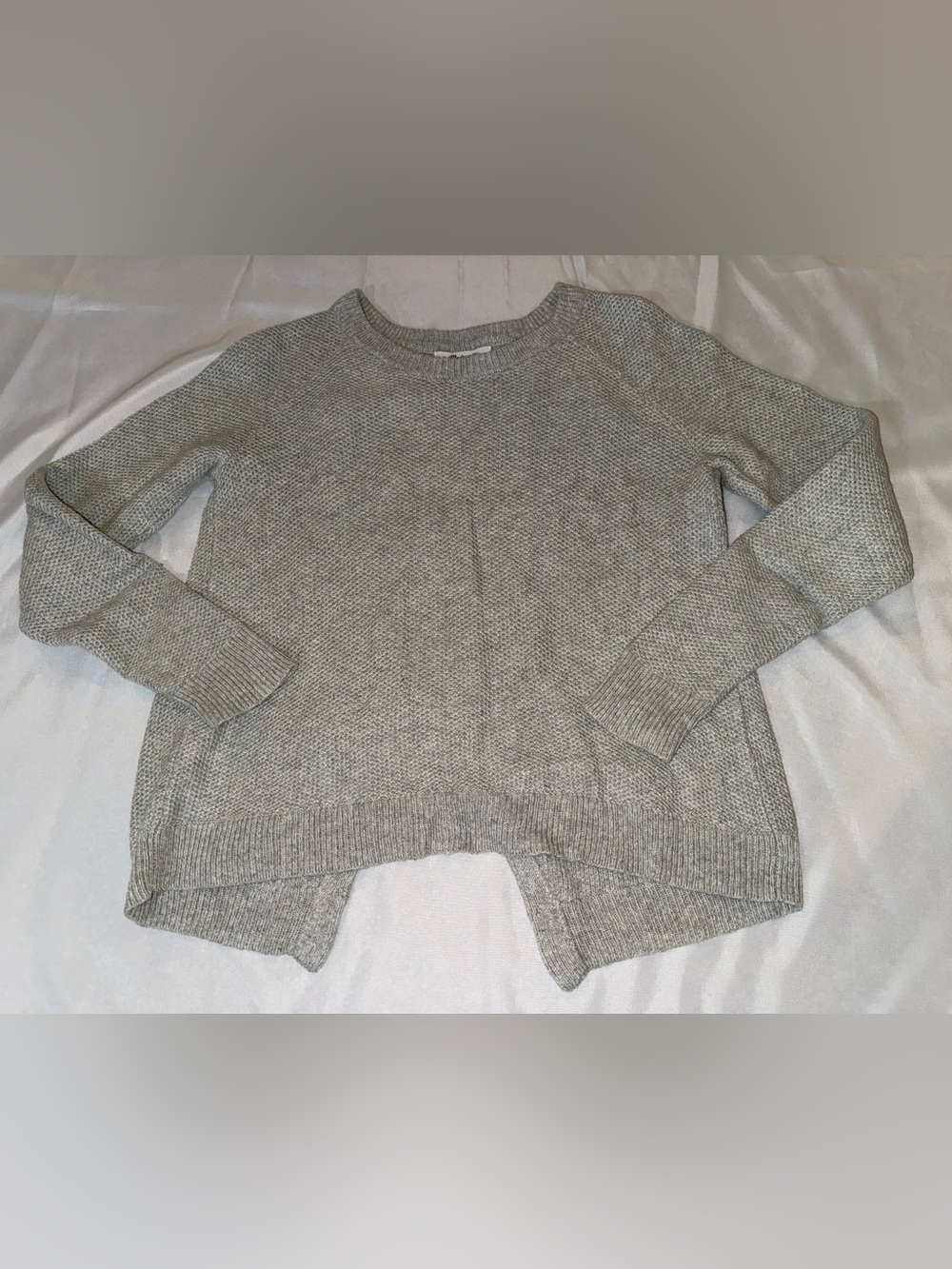 Madewell Light Gray Crewneck Knit Sweater